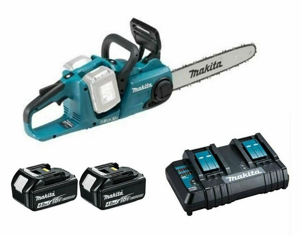 Makita Akku-Kettensäge »MAKITA DUC353 AKKU KETTENSÄGE INKL 2x BL1840B & DOPPELLADEGERÄT 18V DUC353Z #208«, 35 cm cm Schwertlänge, Komplett-Set, inkl. 2x Makita Akku BL1840B und 1x Makita DC18SH Doppel-Ladegerät, inkl. 2x Makita Akku BL1840B und 1x Makita DC18SH Doppel-Ladegerät 3 Makita Akku-Kettensäge »MAKITA DUC353 AKKU KETTENSÄGE INKL 2x BL1840B & DOPPELLADEGERÄT 18V DUC353Z #208«, 35 cm cm Schwertlänge, Komplett-Set, inkl. 2x Makita Akku BL1840B und 1x Makita DC18SH Doppel-Ladegerät, inkl. 2x Makita Akku BL1840B und 1x Makita DC18SH Doppel-Ladegerät