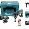 Makita Schlagbohrmaschine »Makita DHR 202 RTJ 18 V Akku Kombihammer SDS-Plus im Makpac + 2x 5,0 Ah Akku + Ladegerät + 5 tlg. Hartmetall Bohrer Set für Mauerwerk und Beton« -Makita Verkäufe 2022 f2b9a7ec cf7c 59cd be04 9f52175a42f0
