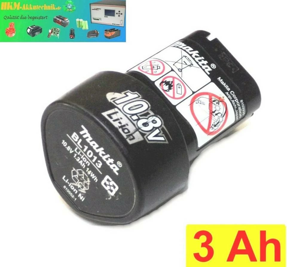 Makita »Original Makita Akku BL 1013 10,8 V Neubestückt« Akku 3 Makita »Original Makita Akku BL 1013 10,8 V Neubestückt« Akku